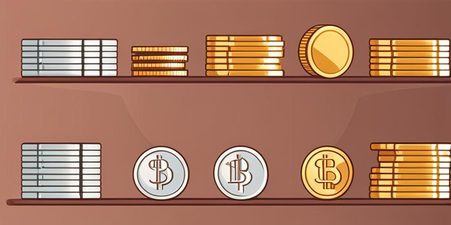 Una balanza con monedas y figuras conectadas
