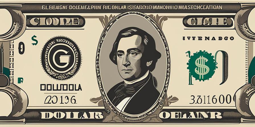 Billetes de dólar con signos de interrogación