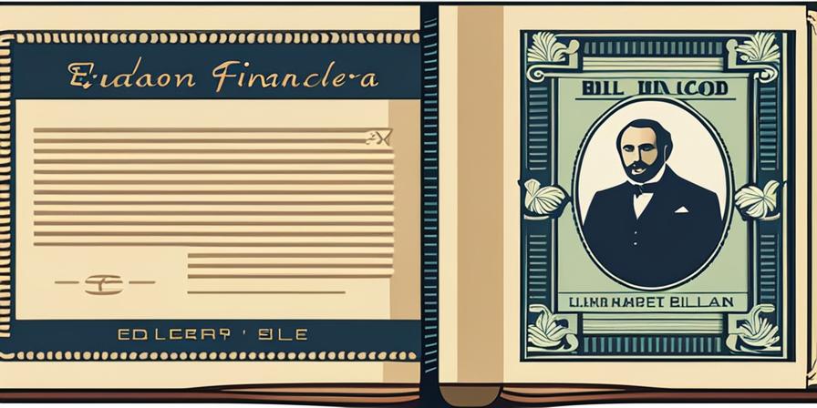 Libro de educación financiera con billete de dólar en portada