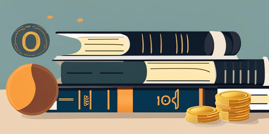 Fondo de ahorro con monedas y libro de cuentos