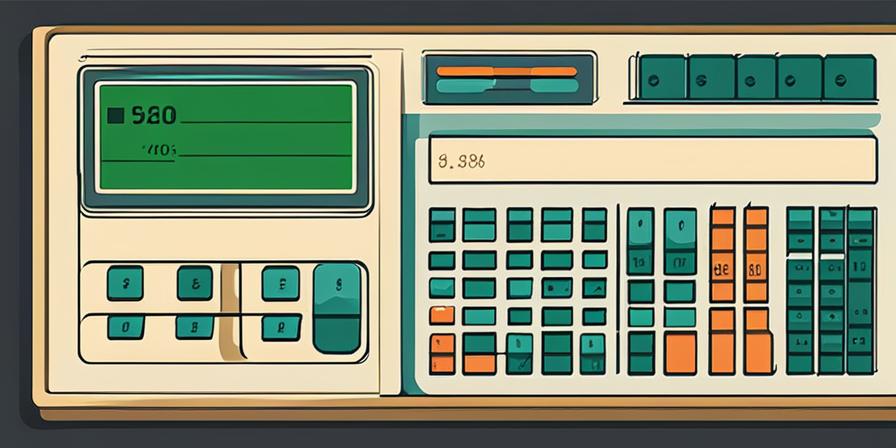 Calculadora en línea con gráficos y billetera llena de dinero